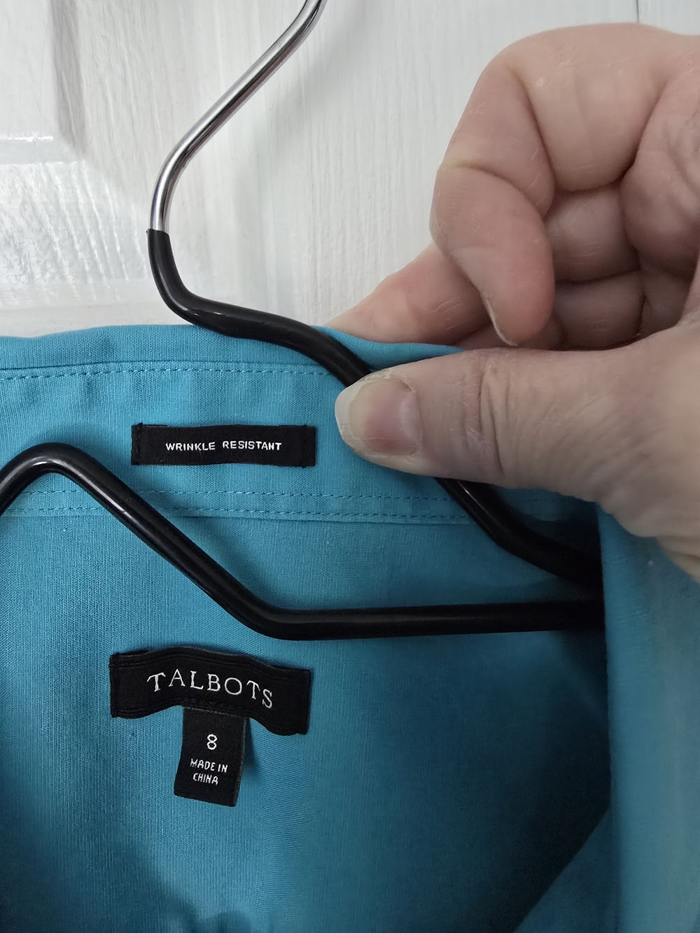 Talbots Turquoise Button-Down Shirt - Picture 3 of 5